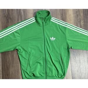ADIDAS Mens Firebird Tracksuit Top Jacket Large Green